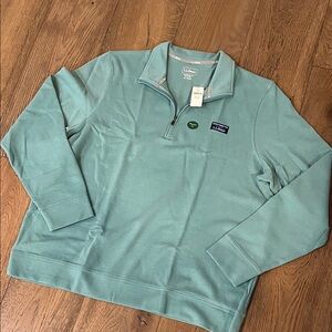 L.L. Bean Men's Teal Zip Up Sweater